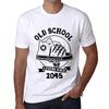 Men’s Vintage Tee Shirt Graphic T Shirt Old School All Star Since 2045 White