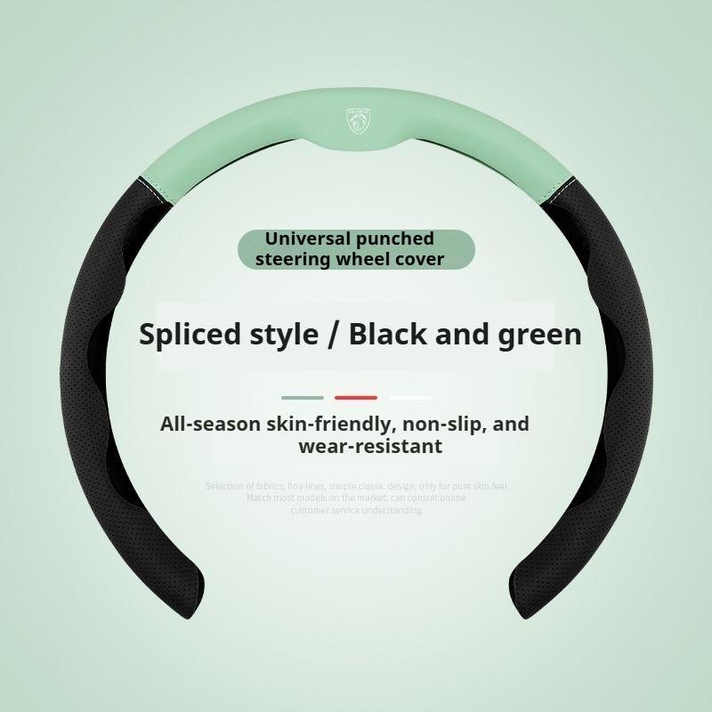 ABS Leather Car Steering Wheel Cover Ultra-thin Breathable 38cm For Peugeot 208 2008 308 3008 408 4008 508 5008 107 206 301 GT