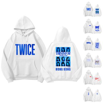 Женский модный повседневный наряд спортивный костюм топ с длинным рукавом толстовка с капюшоном с принтом