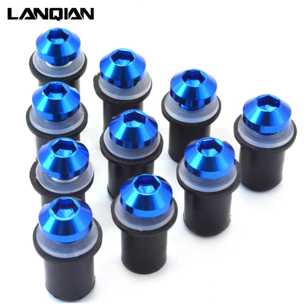 10PCS Fairing Wind Screen Screw Bolt Kit Windshield Mounting Nut bolt For Honda CBR600RR CBR1000RR CBR250RR CBR 600 1000 250 RR