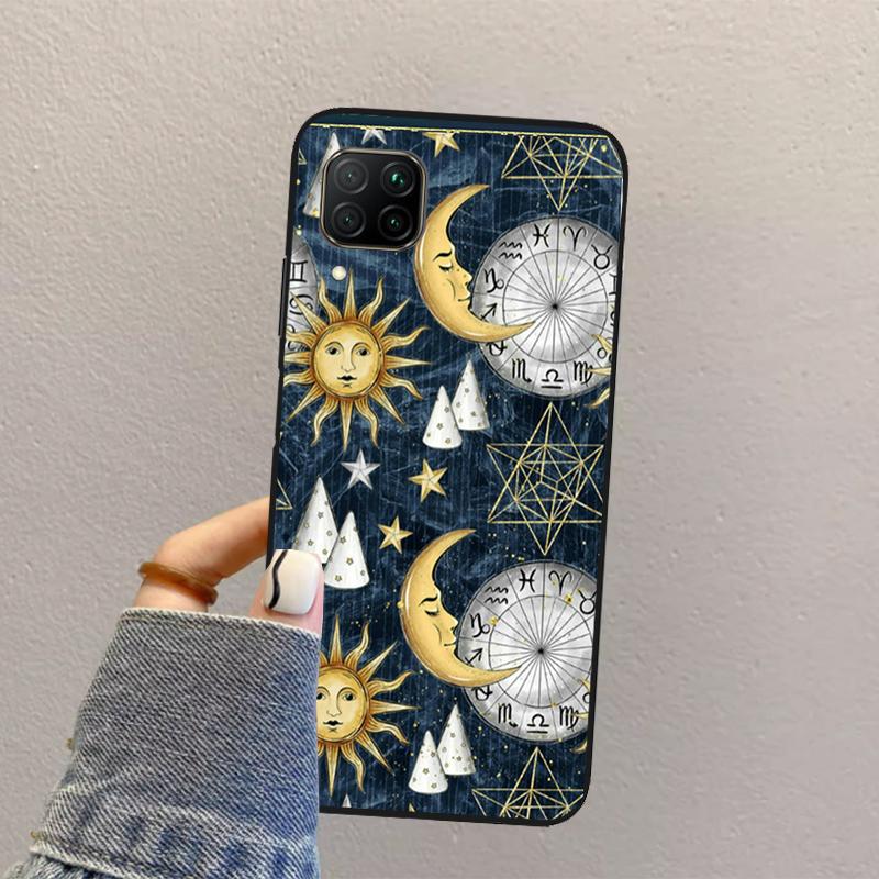 Эстетика Солнце Луна Для Huawei Nova Y70 Y90 Y60 Y73 Y72 Y61 Y91 12s 12i 11i 8i 9 10 SE P40 Lite P60 P30 Pro Чехол