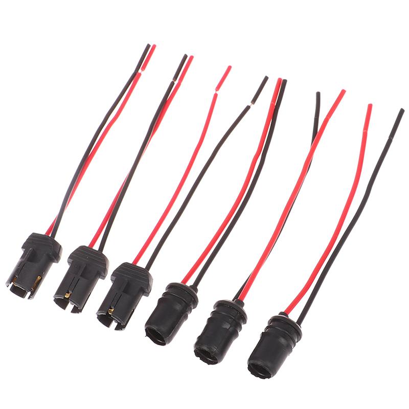 10 шт. DC12V T10 W5W 194 168 гнездо держателя габаритного фонаря разъем провода жгута лампочек запасные части автомобиля