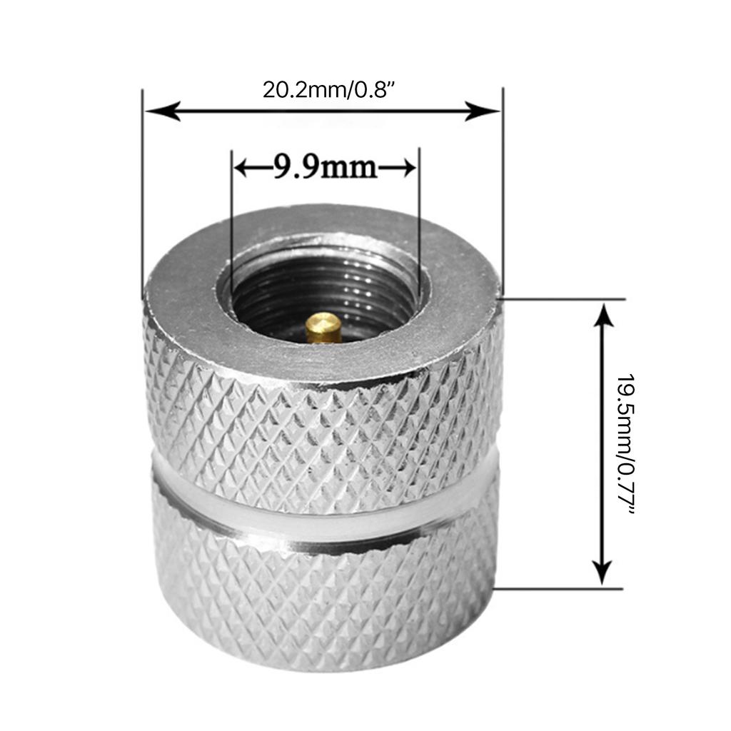 Screw Type Valve Canister Connector Cartridge Gas Nozzle Outdoor Camping Butane Stove Gas Refill Adapter Converter