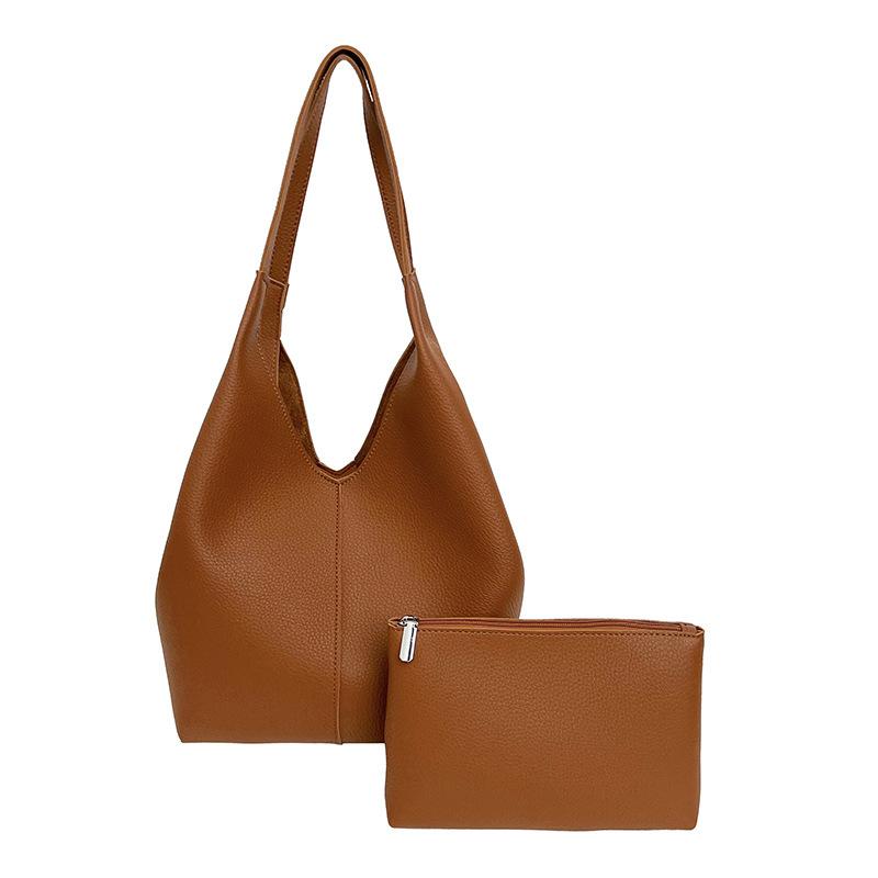 New Large-Capacity Bag, Women'S High-End Sense Niche Class Commuter Bag Versatile Shoulder Tote Bag