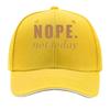 Унисекс Классическая бейсболка NOPETOTDAY с принтом NOPE not today, мягкая, дышащая, смешанные цвета, для улицы, сэндвич