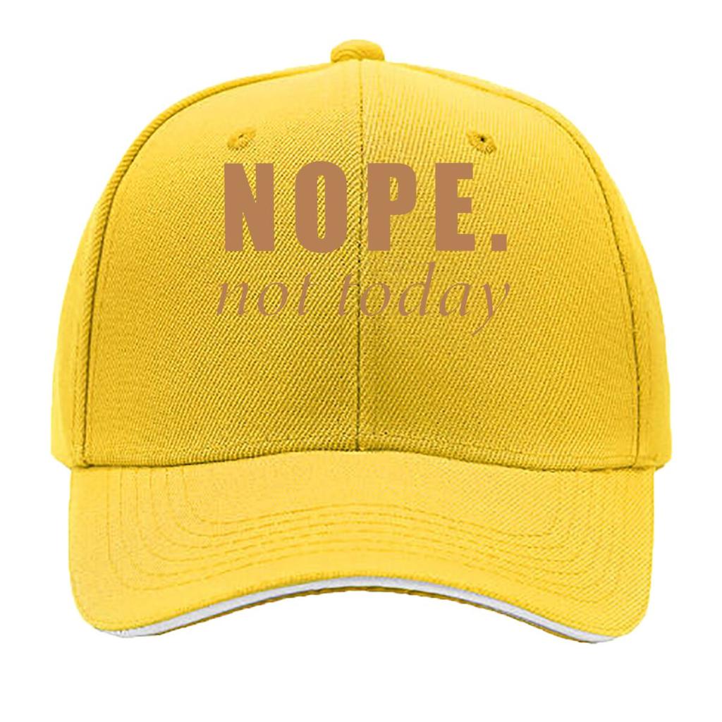 Унисекс Классическая бейсболка NOPETOTDAY с принтом NOPE not today, мягкая, дышащая, смешанные цвета, для улицы, сэндвич