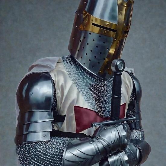 MedievaL Доспехи рыцаря-крестоносца готический костюм на Хэллоуин косплей ворота декор всего тела средневековый подарок
