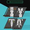 Нетоксичная роботизированная деформационная ручка, износостойкая шариковая ручка, школьные канцелярские принадлежности для детей