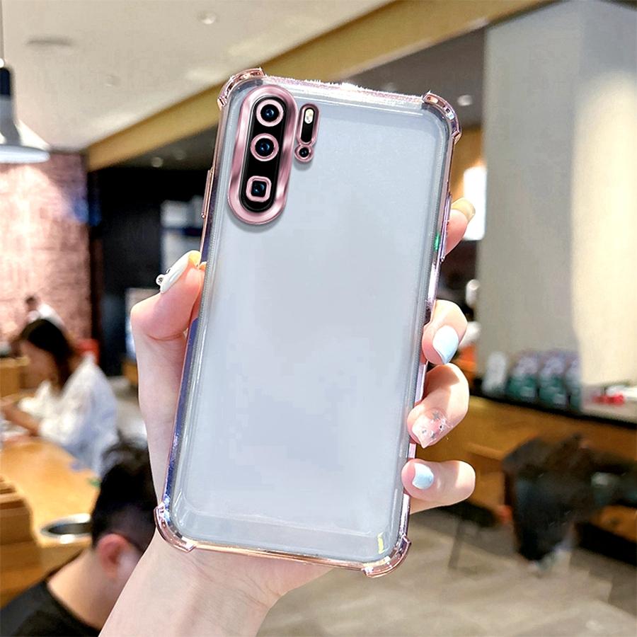 Противоударный чехол-кейс с подушкой безопасности для Honor 20S 20 Lite 50 SE Magic 4 5 6 7 Pro Huawei P Smart P60 P30 P40 P50 Покрытие Гальваническое Силиконовый Чехол