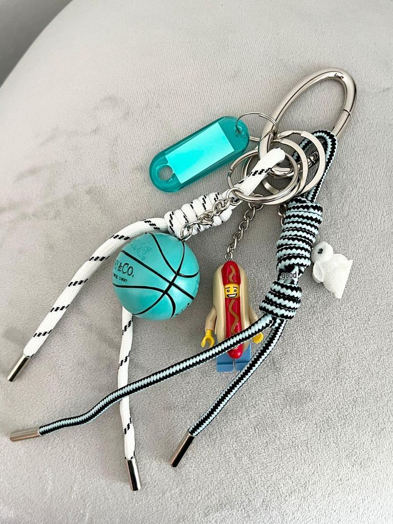 Оригинальный нишевый дизайн брелок для ключей в стиле таксы, подвеска для сумки