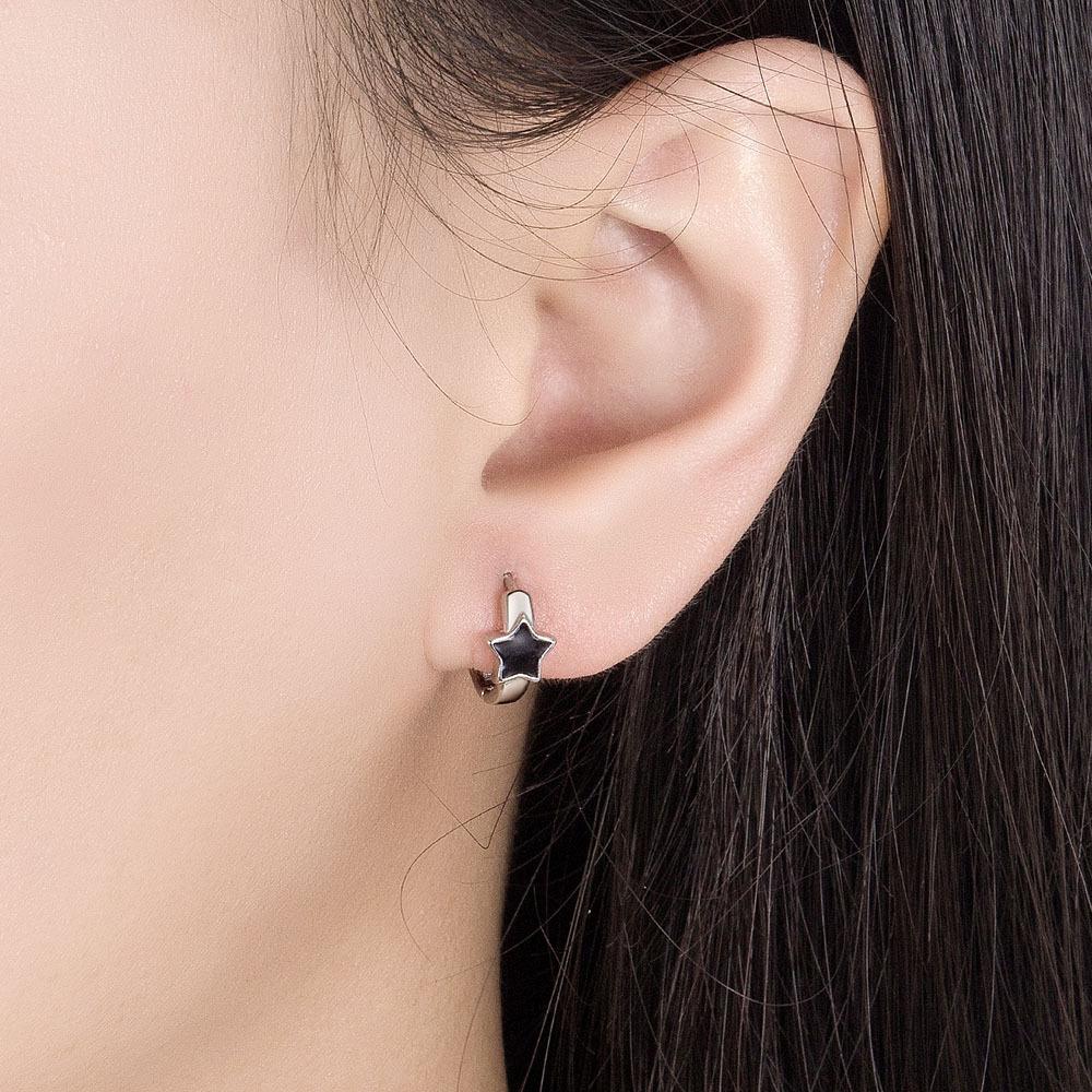 Niche Design Pentagram Small Minimalist Exquisite Earrings, Lucky Star Earrings Cold Wind Earrings