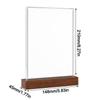 Double Side Clear Bulletin Board Acrylic Price Label Display Rack Display notice supplies  Hotel