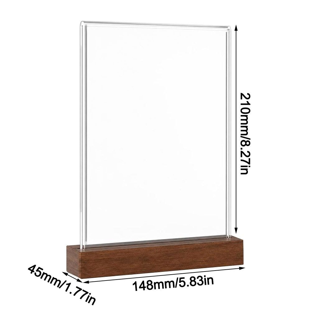 Double Side Clear Bulletin Board Acrylic Price Label Display Rack Display notice supplies Hotel