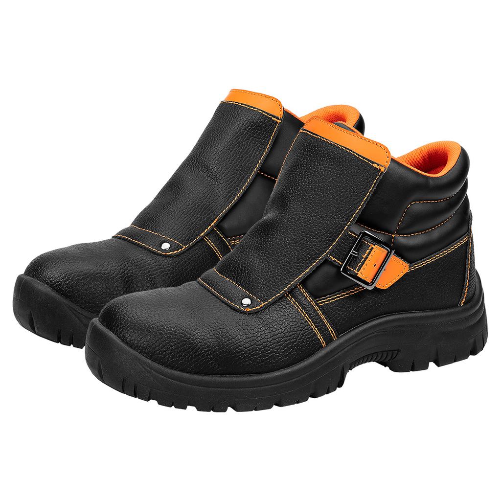 S1P SRC Welding Boots, Leather, Size 45