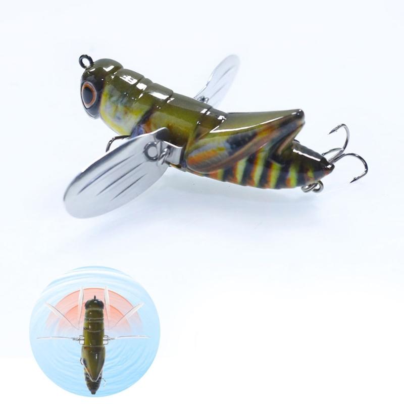 Professional 3D Eye Fishing Lures With Realistic Swimming Action Sea Fishing Tackles Artificial Crickets BaitS