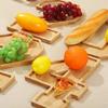 Large Wood Number Serving Tray Decorative Number Food Tray  Chocolate