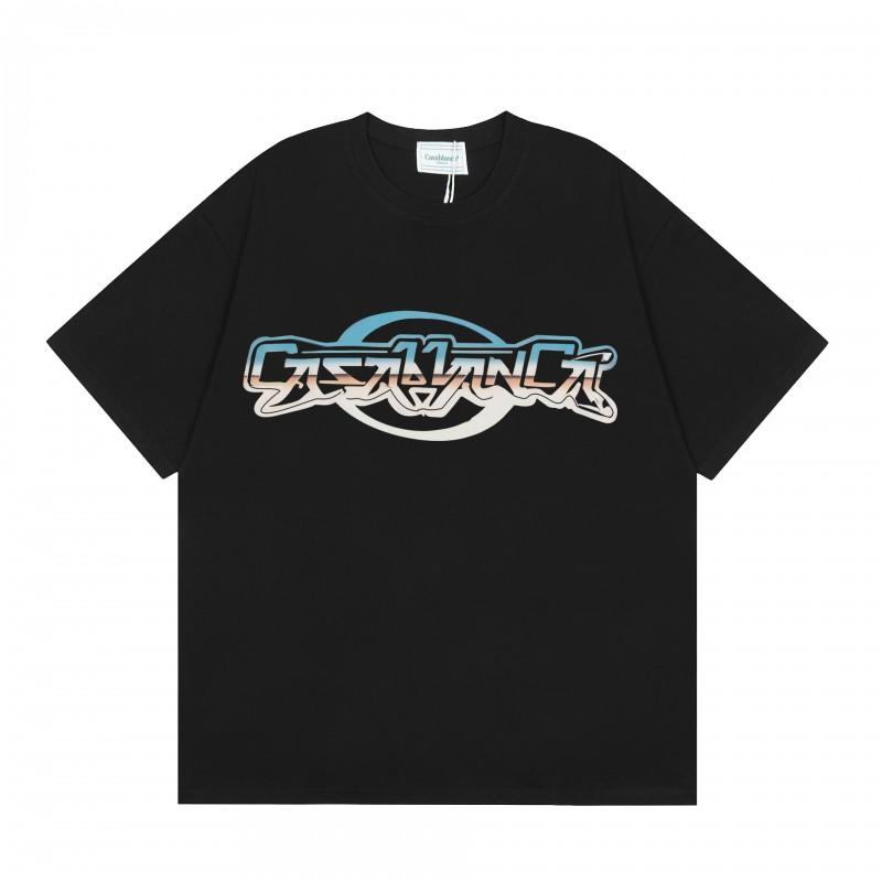 2026 Unisex Casual Round Neck Short Sleeve T-Shirt Cotton Print Loose Fit Hip Hop Style