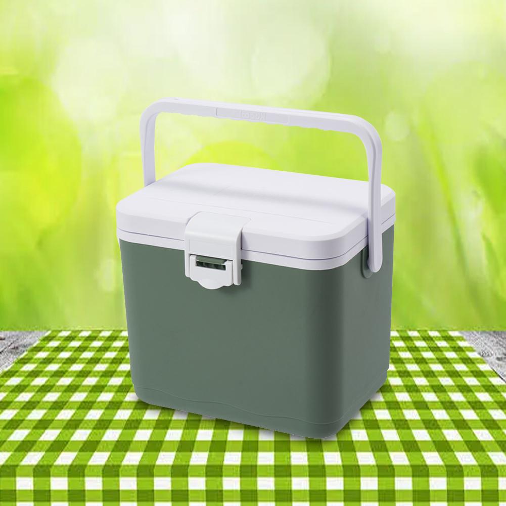 4.5L Insulated Portable Cooler with Handle Picnic Ice Bucket Heat Preservation Food Storage Cooler Box for Beach Picnic