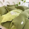 Роскошный комплект постельного белья из хлопка с вафельной текстурой, класс А: Пододеяльник, Простыня и Наволочки