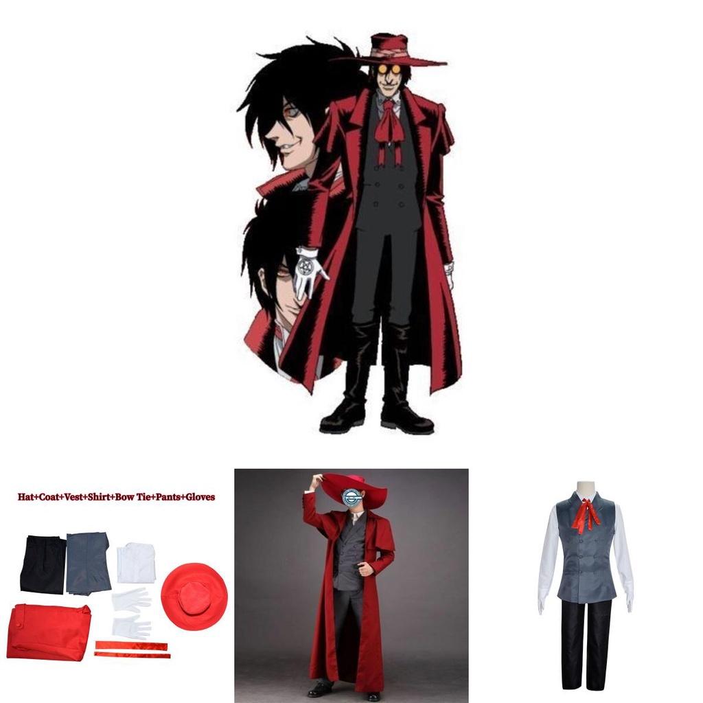 Идеальный костюм Алукарда на Хэллоуин из Hellsing Ultimate для любителей аниме