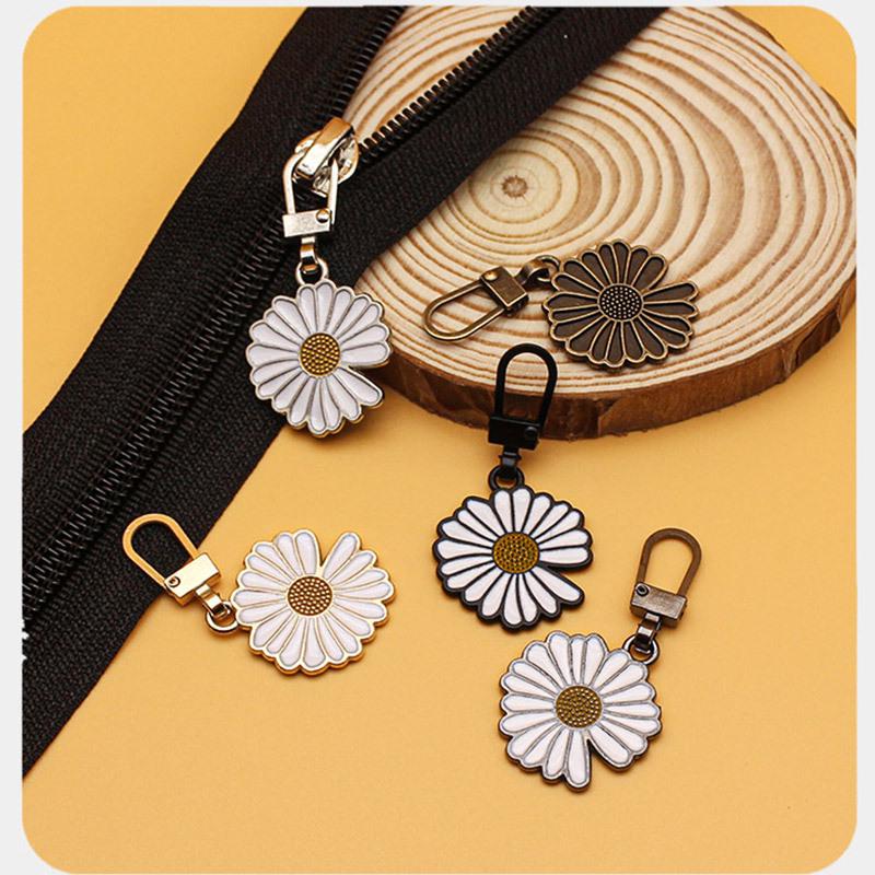 Съемная застежка-молния для курток, не требующая инструментов, - дизайн Small Daisy