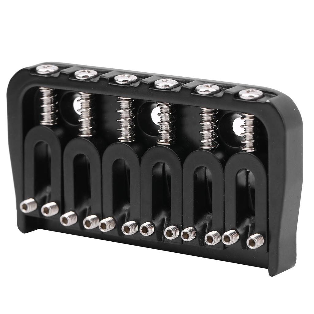 Electric Guitar Bridge 6 Strings GA890 Fixed Metal for Guitarist Musical Accessory Black