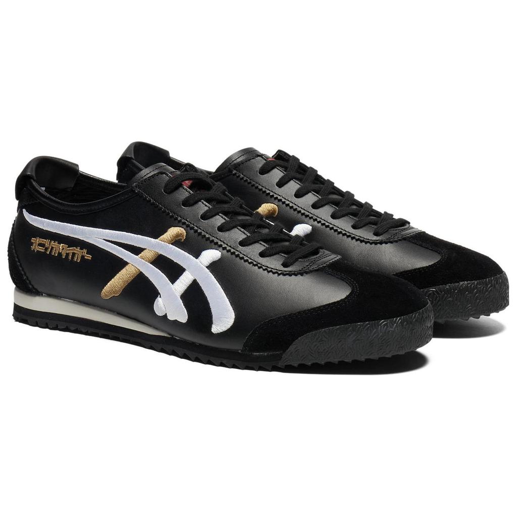 ONITSUKA TIGER Mexico 66 Nm Comfortable Non-Slip Durable Low-Top Lifestyle Sneakers Unisex Sneakers Black White 1183C320-001