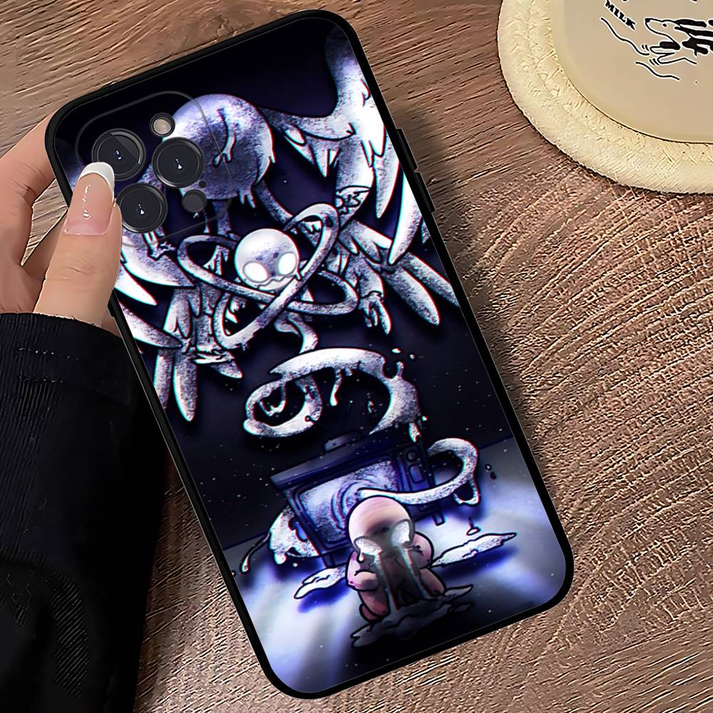 Чехол для телефона The Binding Of I-Isaac Black Мягкий для iPhone 16 15 14 13 11 12 17 Pro Max Mini Plus