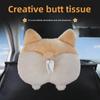 Автомобильный чехол для салфеток Corgi Butt Tissue Box Cover для солнцезащитного козырька или подлокотника - милый дизайн подвесной куклы