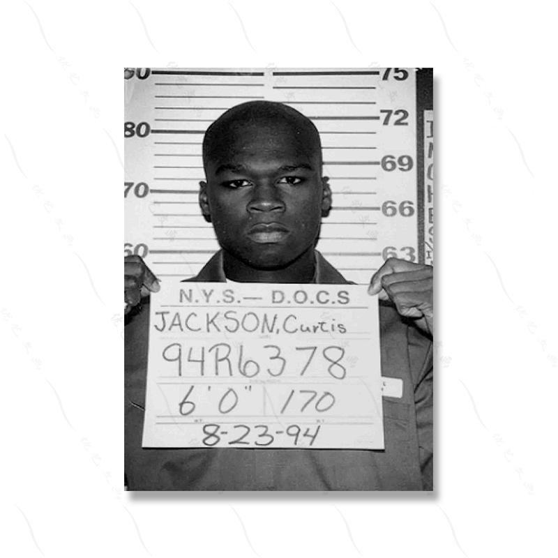 Mugshot знаменитости плакат настенная кровать Декор для гостиной минималистский черный, белый цвет художественная фотография фото комната домашний декор живопись