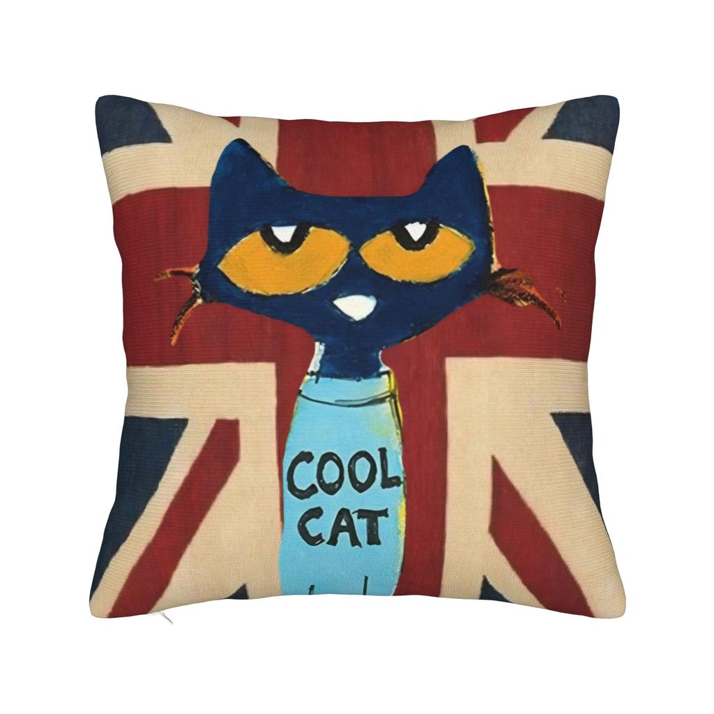Pete The Cat Pillowcase Merchandise Printing Cushion Cover Decor Pillow Case Cover Car Multiple Sizes