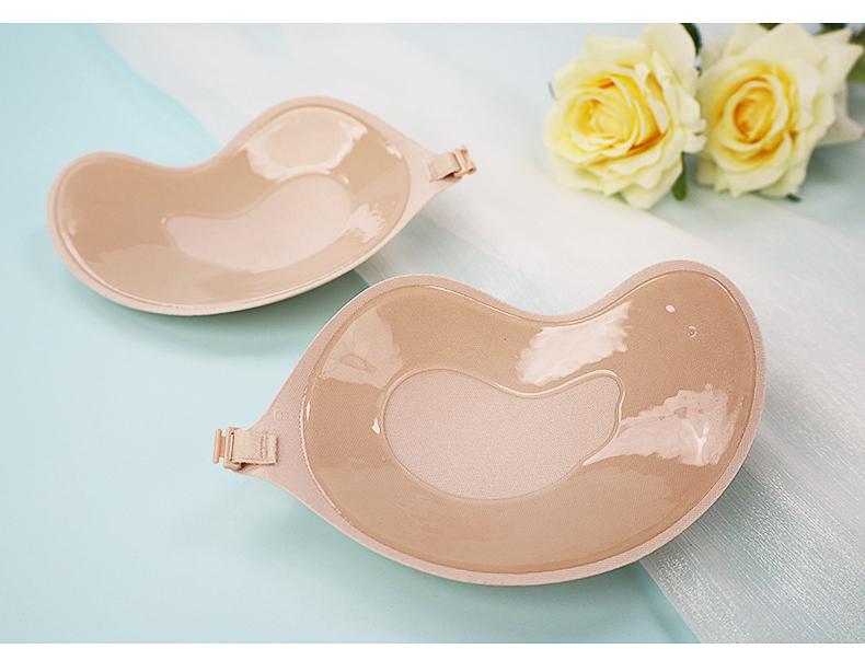 Ультратонкий бюстгальтер пуш-ап без бретелей с невидимыми накладками на соски - Женские анти-прозрачные накладки, сексуальные пастилки-чашечки манго