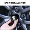Колпаки на колеса PEUGEOT Колпачки на центр колеса автомобиля Наклейка на колпак автомобиля Череп Персонализированная алюминиевая наклейка на шину Декор Аксессуары для шин