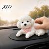Dog Shaped Car Dashboard Decor Stress Relief Toy for Decor, Puppy Squeeze with Anti-slip Mat, Soft Animal Anti-Anxiety Sensory