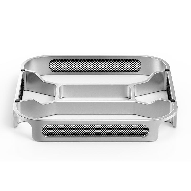 Desktop Stand Computer Riser Dustproof Base Heat Dissipation Bracket Aluminum Alloy Cooling Holder Dock for Mac mini M4/M4 Pro
