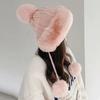 Зимняя шерстяная шапка-ушанка с бархатом и утолщением, модная зимняя плюшевая шапка для женщин на осень и зиму