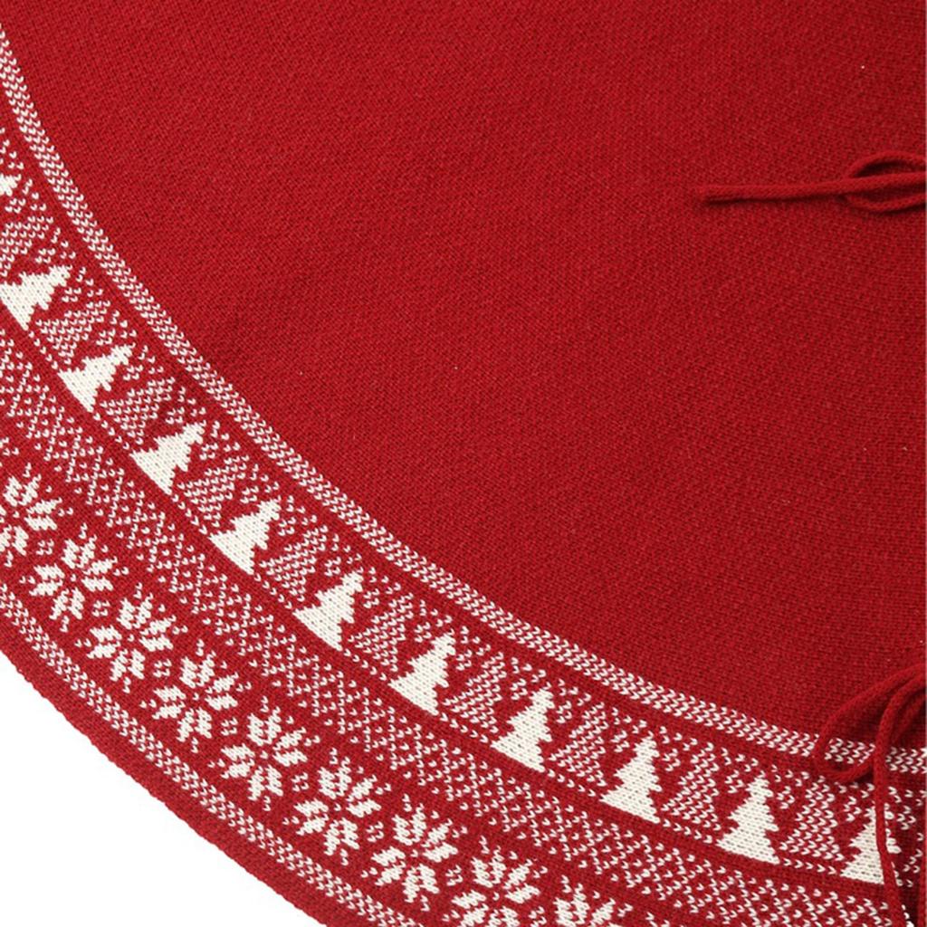 Вязаная юбка в виде рождественской елки, деревенская толстая юбка в виде снежинки, праздничное украшение для фермерского дома, декор для домашней вечеринки