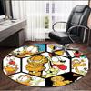 Garfield Print Round Rug, Washable Floor Carpet, For Entryway Dorm Laundry Room Office Study, Home Decor Birthday Christmas Gift