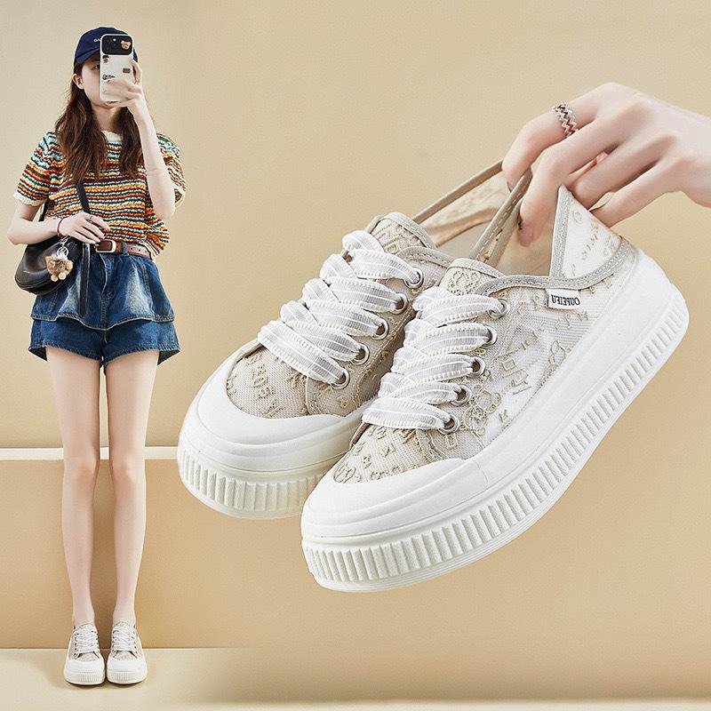 Дышащая сетка Forrest Gump Shoes Little White Shoes Женские летние новые универсальные повседневные спортивные скейтбордные туфли Net Shoes
