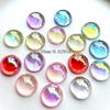 25pcs16mm Semi-circular AB Color Crystal Rhinestone DIY Jewelry Making Resin Flat Back Decoration Wedding Decoration Scrapbook