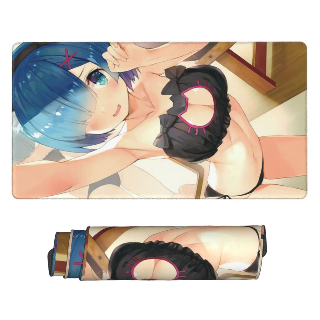 Keviners Игровой коврик для мыши Rem Ram Игровой Аниме Водонепроницаемый 40 x 75 x Начиная жизнь в другом мире & Противоскользящий Размер 0,3 см (ReZero - 2)