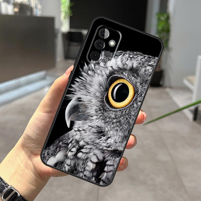 Камуфляжный чехол-сова для Samsung Galaxy A22 A32 A52 A15 A16 A05 A26 A36 A56 A53 A33 A13 A34 A54 A14 A35 A55