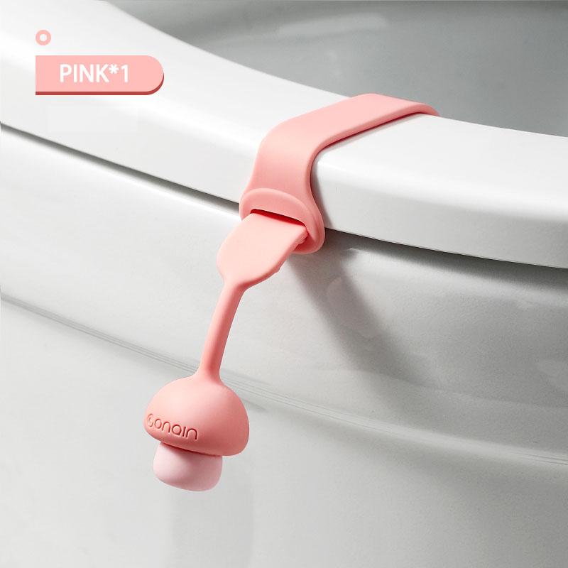 Toilet Opener Silica Gel Lid Lifter Portable Lavatory Lid Handle Bathroom Closestool Seat Anti-dirty Uncover Artifact