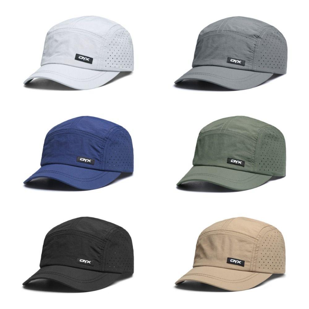Ultra-thin Mens Mesh Hat Sunshade Quick-drying Dad Hat Fashion Short Brim Baseball Cap Summer