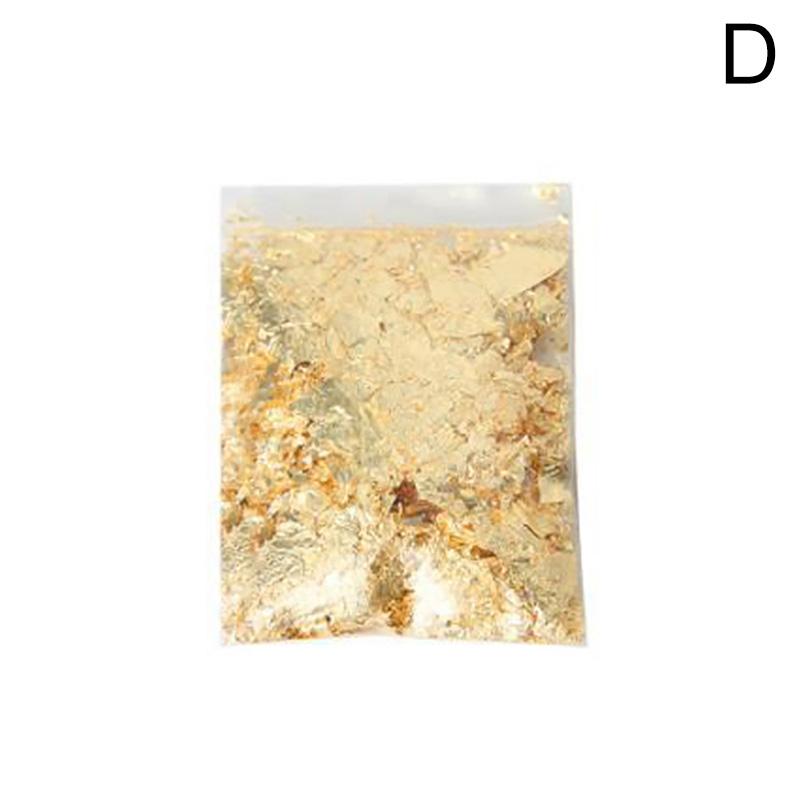 3g Decoration Party Supplies Gold Leaf Flakes Paiting Materials Confetti DIY Nail Art Gold Silver Foil Paper Decorating