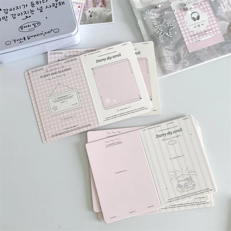 10 шт./упак. Мини-складная открытка с защитой из картона, упаковочный материал, декоративное сообщение «сделай сам», поздравительная открытка с верхней загрузкой, деко