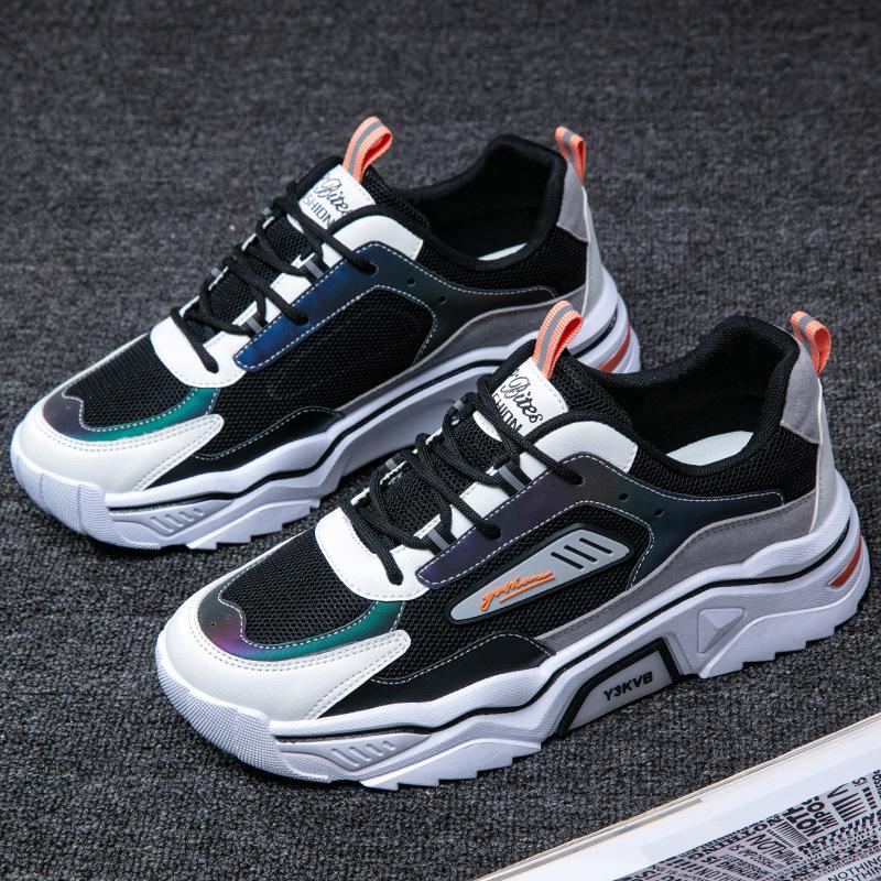 Fashion Men's Shoes Casual Sneakers Fashion Light Breathable Men Summer New Wild Mesh Sports Casual Increase Fashion Zapatillas Hombre