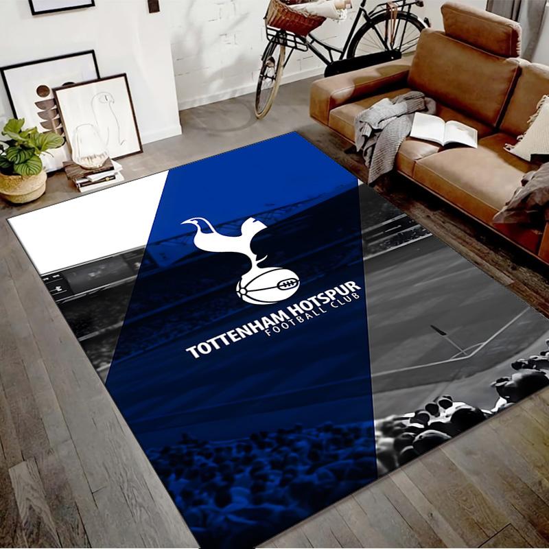 Ковер Tottenham Hotspur с принтом для спальни, гостиной, домашнего декора, нескользящий коврик, коврик для прикроватной тумбочки
