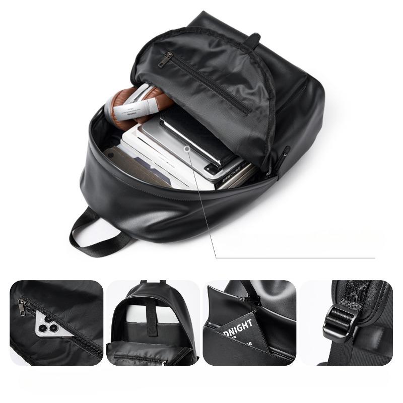 Рюкзак Рюкзак Trend Большая вместимость Мужской Студент Колледжа Досуг Компьютерная Сумка Кожаная Школьная Сумка