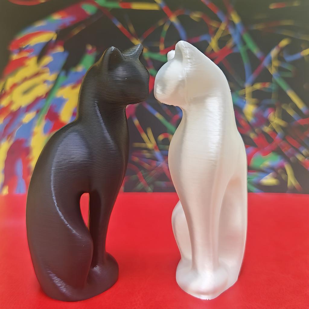 Мини-котик, напечатанный на 3D-принтере, настольное украшение, поделки, декор для вечеринки, дома, креативные животные, настольные украшения, милая статуэтка-украшение